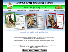 Tablet Screenshot of luckydogcards.com